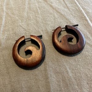 Wooden earrings